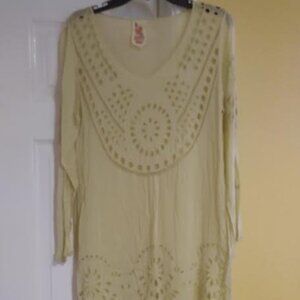 Johnny Was tunic celery green